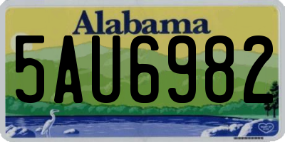AL license plate 5AU6982