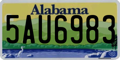 AL license plate 5AU6983