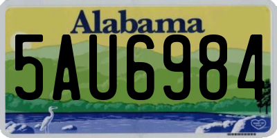 AL license plate 5AU6984