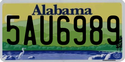 AL license plate 5AU6989