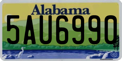 AL license plate 5AU6990