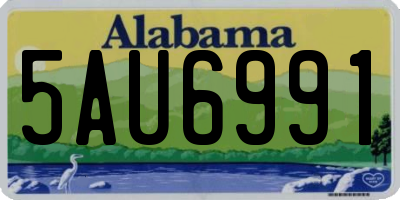 AL license plate 5AU6991