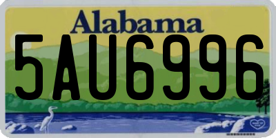 AL license plate 5AU6996