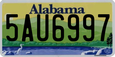 AL license plate 5AU6997