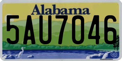 AL license plate 5AU7046