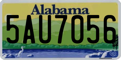 AL license plate 5AU7056