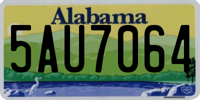 AL license plate 5AU7064
