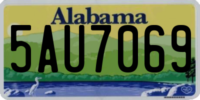 AL license plate 5AU7069