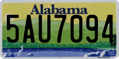 AL license plate 5AU7094