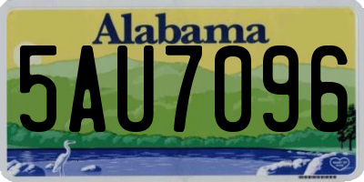 AL license plate 5AU7096