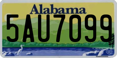 AL license plate 5AU7099