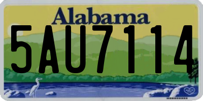 AL license plate 5AU7114