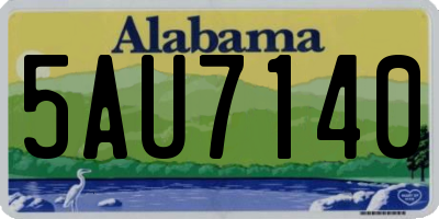 AL license plate 5AU7140