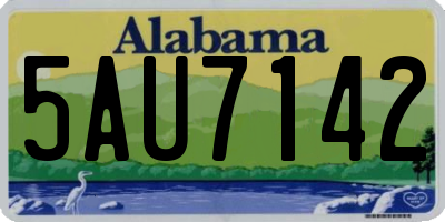 AL license plate 5AU7142