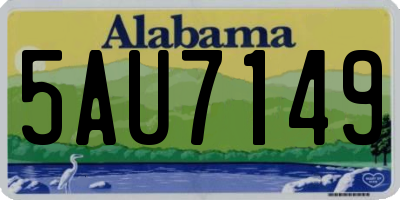 AL license plate 5AU7149