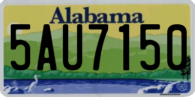 AL license plate 5AU7150