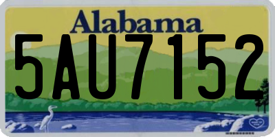 AL license plate 5AU7152