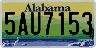AL license plate 5AU7153