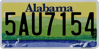 AL license plate 5AU7154