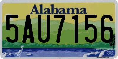AL license plate 5AU7156