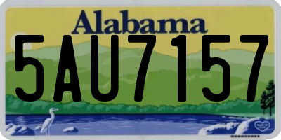 AL license plate 5AU7157