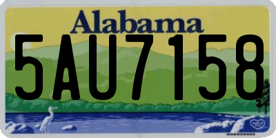 AL license plate 5AU7158