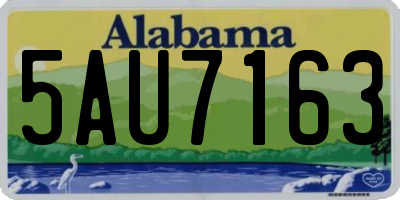 AL license plate 5AU7163