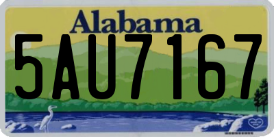 AL license plate 5AU7167