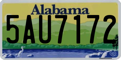 AL license plate 5AU7172
