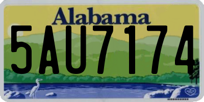 AL license plate 5AU7174