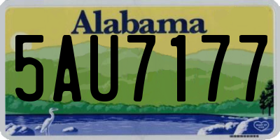 AL license plate 5AU7177