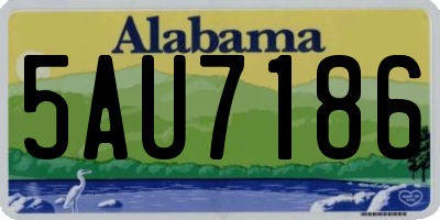 AL license plate 5AU7186