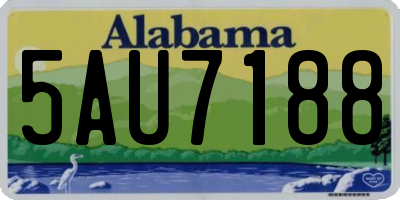 AL license plate 5AU7188