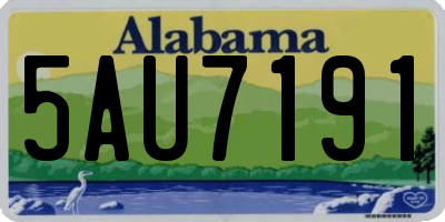 AL license plate 5AU7191