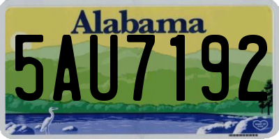 AL license plate 5AU7192