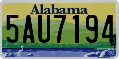 AL license plate 5AU7194