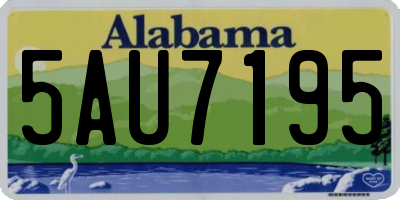 AL license plate 5AU7195