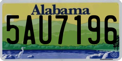 AL license plate 5AU7196