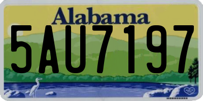 AL license plate 5AU7197