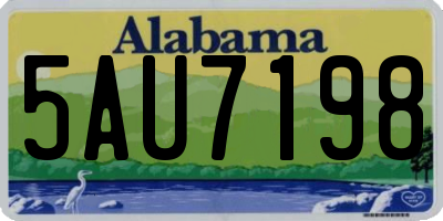 AL license plate 5AU7198