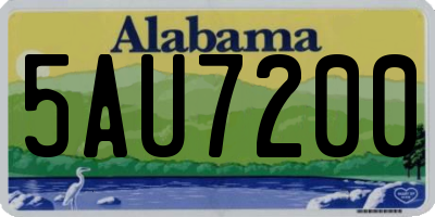 AL license plate 5AU7200