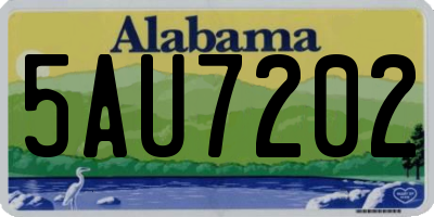 AL license plate 5AU7202