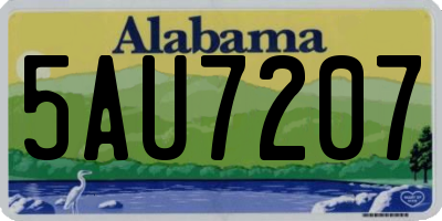 AL license plate 5AU7207