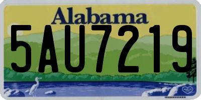 AL license plate 5AU7219