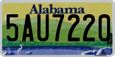 AL license plate 5AU7220