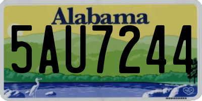 AL license plate 5AU7244