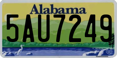 AL license plate 5AU7249