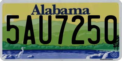 AL license plate 5AU7250