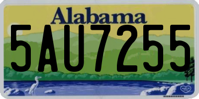 AL license plate 5AU7255