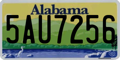 AL license plate 5AU7256